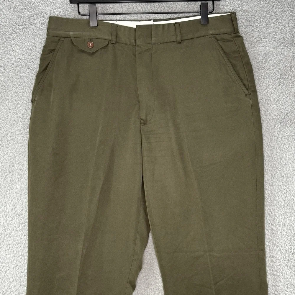 Vintage Orvis Melton Cloth Pants Size 34x32 Dark Green Made in USA‎ Pockets